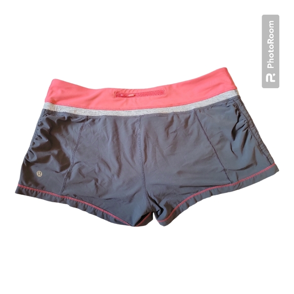 Lululemon Gray/Pink Speed Shorts - Picture 4 of 7